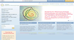Desktop Screenshot of akademie-wesenspsychologie.net